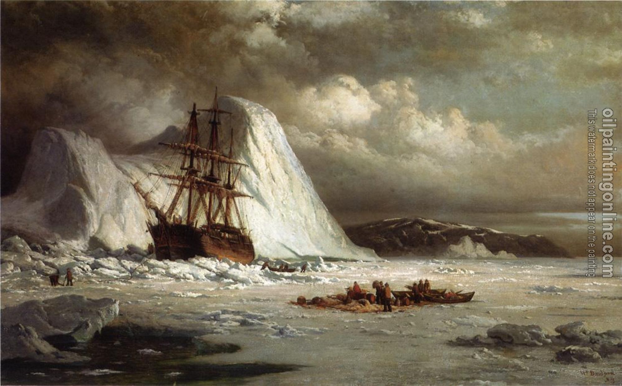 William Bradford - Icebound Ship